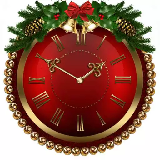 Free play online Merry Christmas Clock Widget  APK
