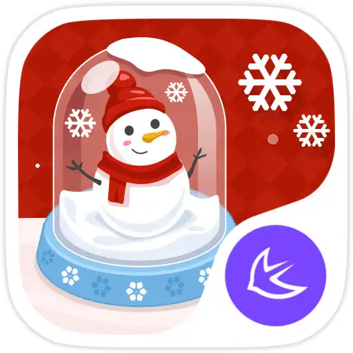 Run free android online Merry Christmas Cute Snowman -- APUS theme APK