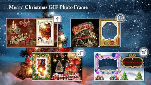 Play Merry Christmas GIF Photo Frame : Christmas Editor as an online game Merry Christmas GIF Photo Frame : Christmas Editor with UptoPlay