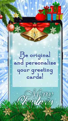 Play Merry Christmas - Greeting Card Maker as an online game Merry Christmas - Greeting Card Maker with UptoPlay