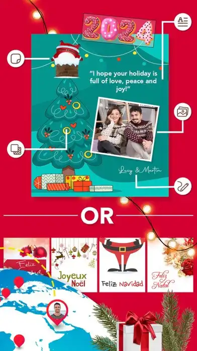 Play Merry Christmas Greeting as an online game Merry Christmas Greeting with UptoPlay