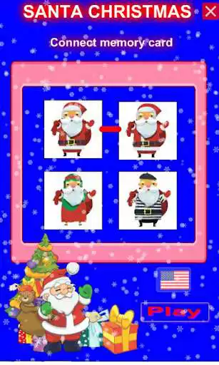Play Merry Christmas: memory card game with Santa Claus  and enjoy Merry Christmas: memory card game with Santa Claus with UptoPlay