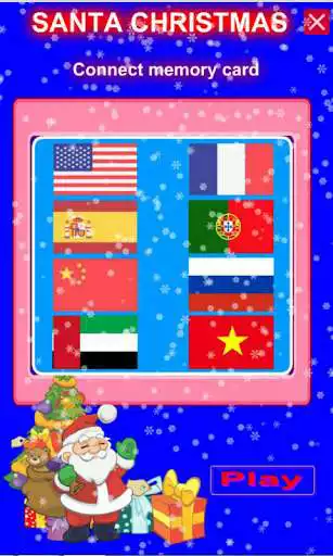 Play Merry Christmas: memory card game with Santa Claus as an online game Merry Christmas: memory card game with Santa Claus with UptoPlay