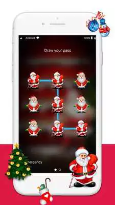 Play Merry Christmas pattern lock screens  wallpapers