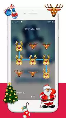Play Merry Christmas pattern lock screens  wallpapers