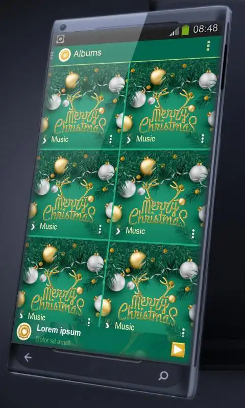 Play Merry Christmas PlayerPro Skin