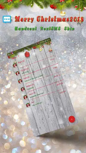 Play Merry Christmas skin 2018 for Handcent Next SMS  and enjoy Merry Christmas skin 2018 for Handcent Next SMS with UptoPlay