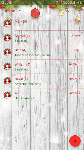 Play Merry Christmas skin 2018 for Handcent Next SMS as an online game Merry Christmas skin 2018 for Handcent Next SMS with UptoPlay