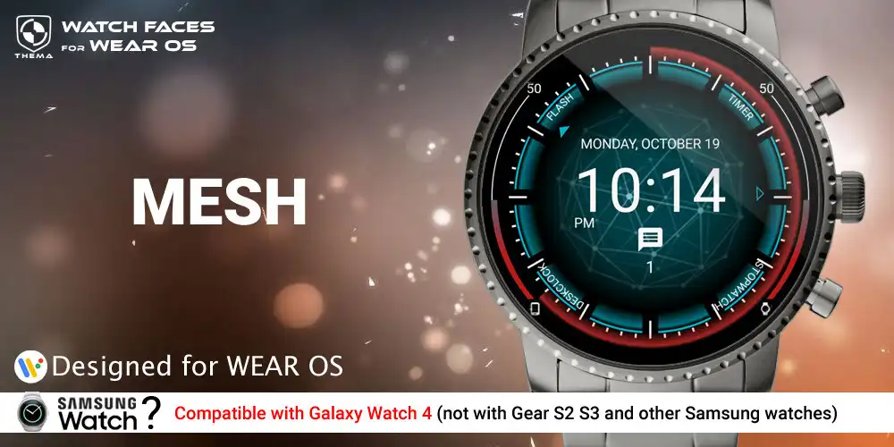 Play Mesh Watch Face  and enjoy Mesh Watch Face with UptoPlay