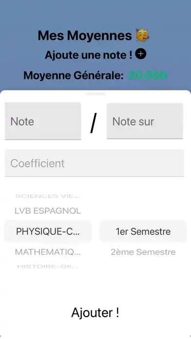 Play MesMoyennes as an online game MesMoyennes with UptoPlay
