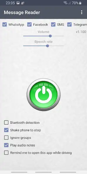 Play Message Reader - Reads aloud  and enjoy Message Reader - Reads aloud with UptoPlay
