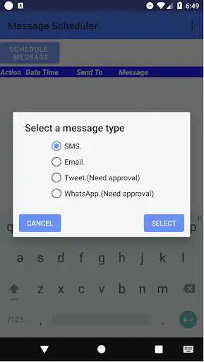 Play Message scheduler Play Message scheduler