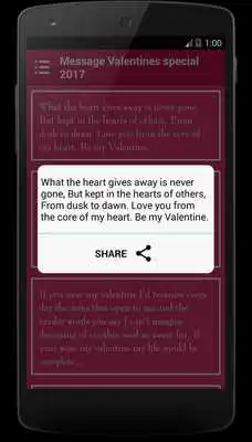 Play Message Valentine special 2017 Play Message Valentine special 2017