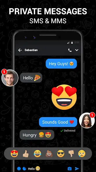 Play Messenger - Text Messages SMS  and enjoy Messenger - Text Messages SMS with UptoPlay