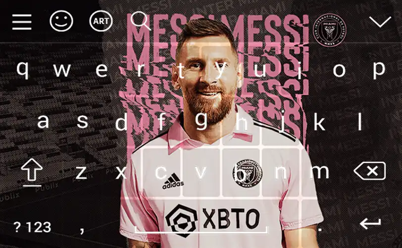 Play Messi Keyboard Inter Miami as an online game Messi Keyboard Inter Miami with UptoPlay