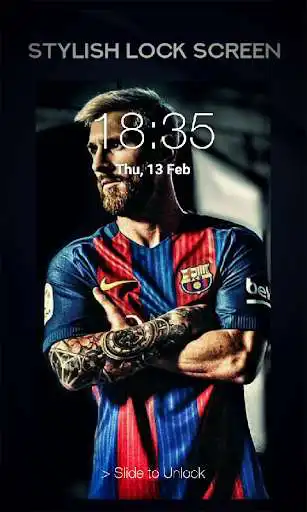 Play Messi Lock Screen as an online game Messi Lock Screen with UptoPlay