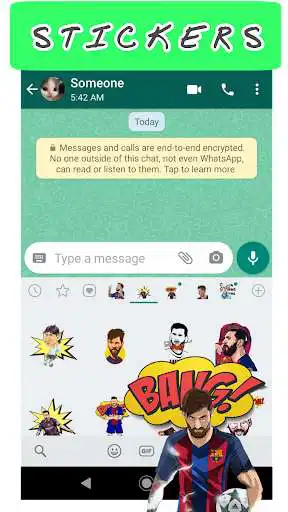 Play Messi Stickers - WAStickersApps as an online game Messi Stickers - WAStickersApps with UptoPlay