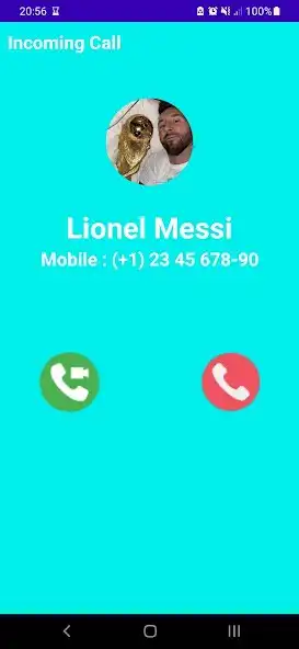 Play Messi Video Call Fake  and enjoy Messi Video Call Fake with UptoPlay