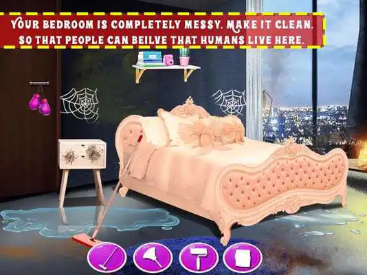 Play Messy House Cleaning  Decoration - Cleanup Game