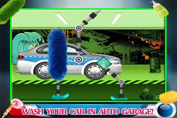 Play Messy Police Car Wash Salon