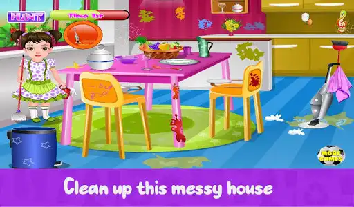 Play Messy rooms house cleaning  and enjoy Messy rooms house cleaning with UptoPlay