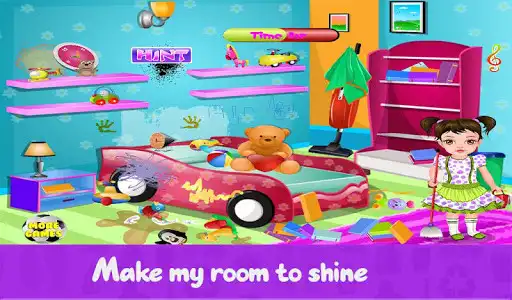 Play Messy rooms house cleaning as an online game Messy rooms house cleaning with UptoPlay