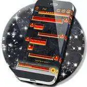 Free play online Metal and Fire SMS Theme APK