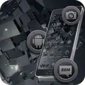 Free play online Metal Black Tech Theme APK