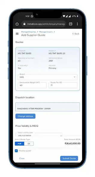 Play Metalbook : Buy  Sell Metal as an online game Metalbook : Buy  Sell Metal with UptoPlay