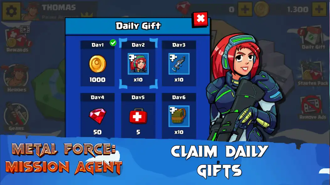 Play Metal Force : Mission Agent as an online game Metal Force : Mission Agent with UptoPlay