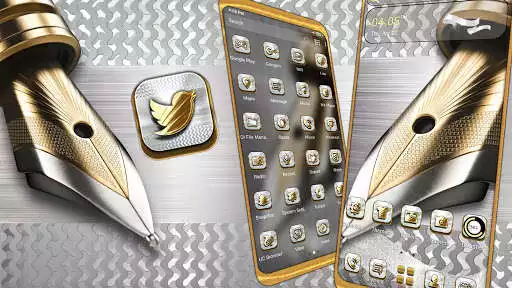 Play Metal Fountain Pen Theme  and enjoy Metal Fountain Pen Theme with UptoPlay