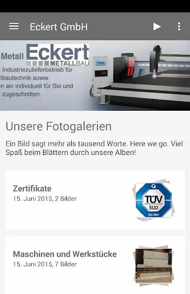 Play Metallbau Eckert GmbH  and enjoy Metallbau Eckert GmbH with UptoPlay