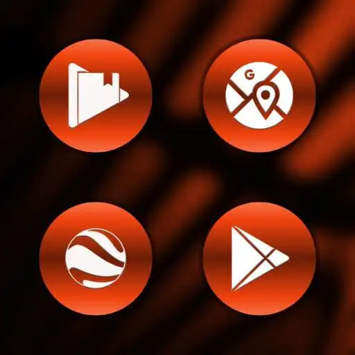 Play Metallic Scarlet Icons APK