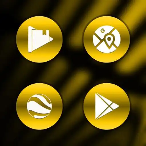Play Metallic Yellow Icons APK