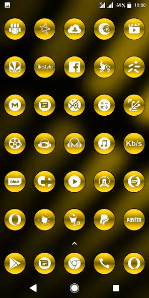 Play Metallic Yellow Icons as an online game Metallic Yellow Icons with UptoPlay