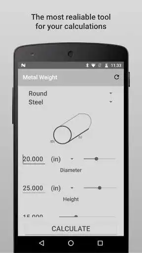 Play Metal Weight Calculator Pro  and enjoy Metal Weight Calculator Pro with UptoPlay