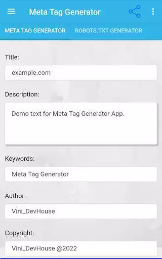 Play Meta Tag Generator  and enjoy Meta Tag Generator with UptoPlay