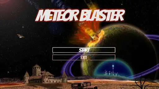 Meteor Blaster 3D online game with UptoPlay