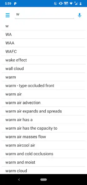 Play Meteorology Dictionary as an online game Meteorology Dictionary with UptoPlay