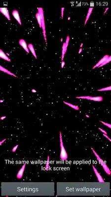 Play Meteors in Space LiveWallpaper