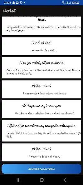 Play Methali za kiswahili as an online game Methali za kiswahili with UptoPlay