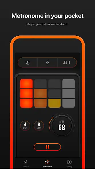Play Metronome-Guitar Metronome as an online game Metronome-Guitar Metronome with UptoPlay