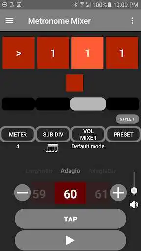 Play Metronome Mixer