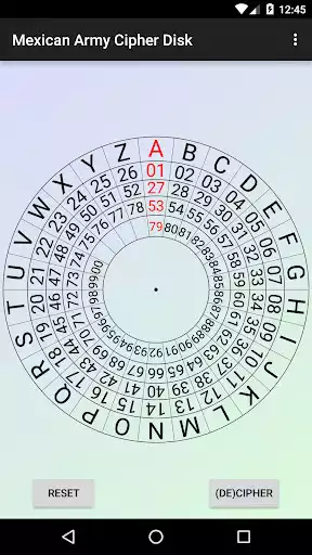 Play Mexican Army Cipher Disk