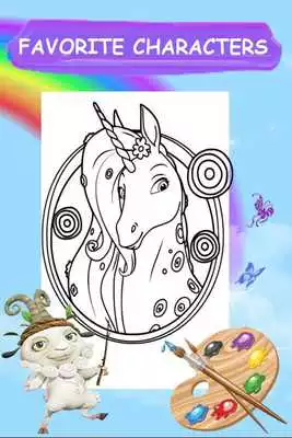 Play Mia and color me coloring book for girl