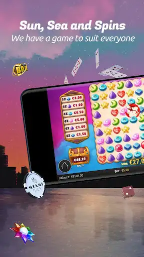 Play Miami Dice: Casino Real Money as an online game Miami Dice: Casino Real Money with UptoPlay