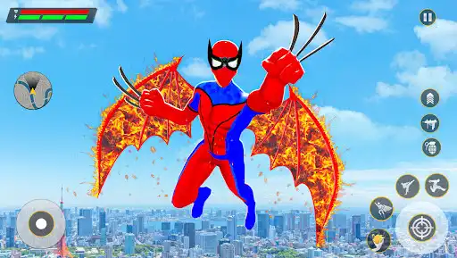 Play Miami Spider Rope Hero Games as an online game Miami Spider Rope Hero Games with UptoPlay