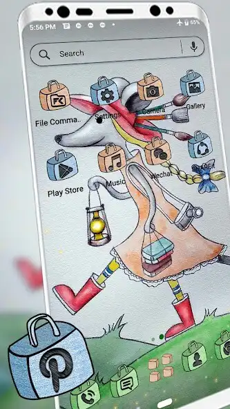 Play Mice Cartoon Launcher Theme as an online game Mice Cartoon Launcher Theme with UptoPlay