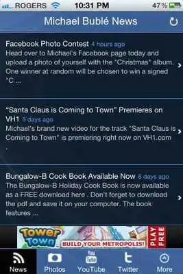 Play Michael Buble News+