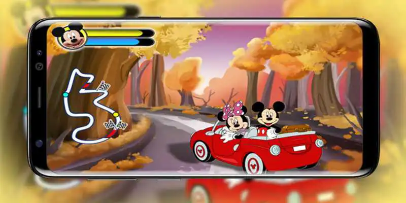 Mickey And Minie Roadster Super Race online game with UptoPlay